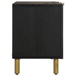 vidaXL Meuble TV noir 105x33x46 cm bois d'ingénierie