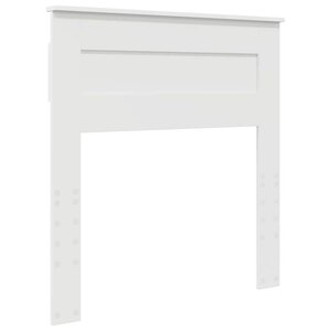 vidaXL Tête de lit avec tête de lit Blanc 75 cm Bois d'ingénierie