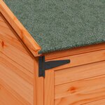 vidaXL Abri de jardin Marron 106 5 x 56 x 176 cm Bois de Sapin Massif