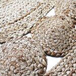 Tapis Funny Rosace - Ø 70 cm - Naturel