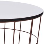 Vidaxl table basse doré ø 40 cm