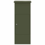 vidaXL Boîte de dépôt de colis Vert olive 44 5 x 29 x 110 5 cm Acier
