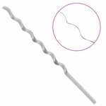 vidaXL Tuteurs spirales pour plantes 20 Pièces Argent 150 cm