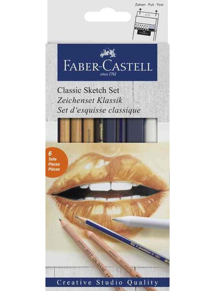 Set d'esquisse Classique 6 pièces FABER-CASTELL