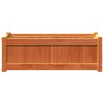 vidaXL Jardinières 2 Pièces cire marron bois de pin massif