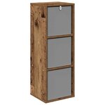 vidaXL Buffet avec tiroir Bois ancien 30 5 x 27 x 84 5 cm