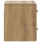 vidaXL Cabinet de chevet mural Chêne artisanal 34 5 x 33 x 40 cm