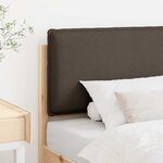 vidaXL Tête de lit capitonnée Gris Naturel et Clair 100 cm Pin massif