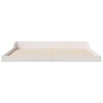 vidaXL Cadre de lit Blanc 200 x 200 cm Bois massif en pin