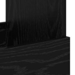 vidaXL Étagère à magazines Chêne noir 35 x 30 x 45 cm