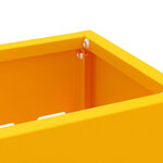 vidaXL Porte-parapluie jaune moutarde 28 x 12 x 41 cm Métal