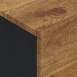vidaXL Buffet avec 3 portes 40x33x110 cm bois massif manguier et fer