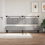 vidaXL Tête de lit suspendue Gris nuage Tissu