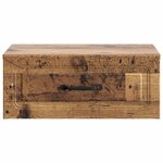 vidaXL Cabinet de chevet mural Bois ancien 49 x 34 5 x 20 cm