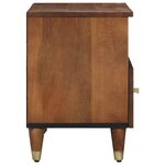 vidaXL Cabinet Média Châtaigne Bois de manguier massif  Bois d'ingénierie
