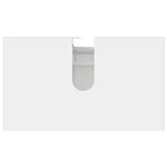 vidaXL Unité de vanité de salle de bain Blanc brillant 60 x 35 x 60 cm