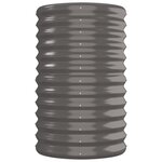 vidaXL Lit surélevé de jardin Acier galvanisé 260x40x68 cm gris