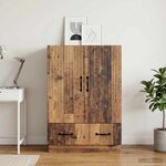 vidaXL Buffet Bois ancien 66 x 34 5 x 92 cm Bois d'ingénierie