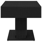vidaXL Table basse Chêne noir 96 x 50 x 45 cm Bois d'ingénierie