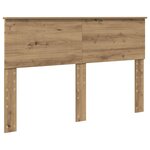 vidaXL Cadre de lit Chêne artisan 140 x 190 cm Bois d'ingénierie