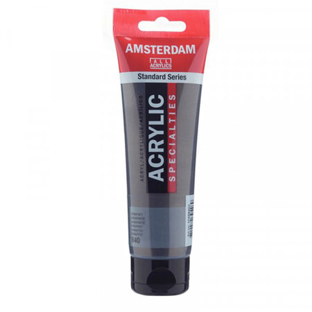 Peinture acrylique en tube - graphite - 120ml - amsterdam