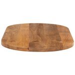 vidaXL Dessus de table 80x40x3 8 cm ovale bois massif de manguier
