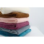 Couverture boudoir Blush 75 x 100 cm - Velours côtelé douce et chaude