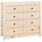 vidaXL Armoire latérale 100x40x90 cm Bois de pin massif