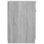 Armoire de bureau minimaliste rangement polyvalent 33 5 x 50 x 75 cm en bois d'ingénierie gris 02_0048310