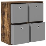 vidaXL Buffet Chêne fumé 68 5 x 32 x 67 cm