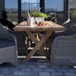 Table de jardin en teck MURCIA 200 x 90 cm