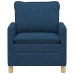 vidaXL Canapé Bleu 76 x 81 x 87 5 cm Tissu