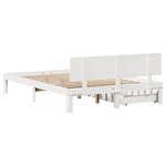 vidaXL Cadre de lit avec tiroirs sans matelas blanc 140x200 cm