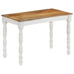 vidaXL Table à dîner 110x60x76 cm Bois de manguier massif