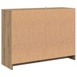 vidaXL Buffet chêne artisanal 102x33x75 cm bois d'ingénierie