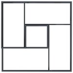 vidaXL Cache-pot de jardin Anthracite 100 x 100 x 50 cm Acier