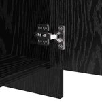 vidaXL Buffet 2 Pièces Chêne noir 70 x 41 x 75 cm Bois d'ingénierie