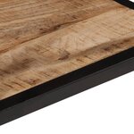 vidaXL Table basse 35x35x30 cm bois de manguier massif brut