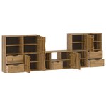 vidaXL Meubles TV 5 Pièces avec rangement ODDA bois de pin massif