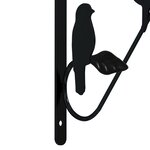 vidaXL Supports de panier suspendu 4 Pièces noir acier