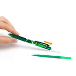 Recharge roller q-connect encre effacable couleur vert  set de 3u