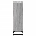 vidaXL Buffet avec portes en verre sonoma gris 35x37x120 cm