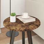vidaXL Plateau de table Chêne fumé 40 x 40 x 1 5 cm Bois d'ingénierie