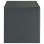 vidaXL Coffre-fort numérique Gris Foncé 20 x 31 x 20 cm Acier