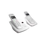 Téléphone sans fil telefunken td352 pillow blanc trio
