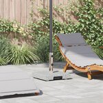 vidaXL Base de parasol à roulettes avec poignée granit gris 29 kg carrée