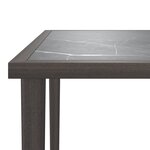 vidaXL Table de jardin gris 48x48x37 cm acier