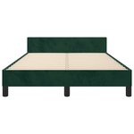 vidaXL Cadre de lit sans matelas vert foncé 120x200 cm velours