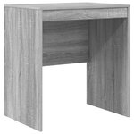 vidaXL Bureau avec rangement Gris Sonoma en bois reconstitué
