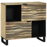 vidaXL Buffet – 80x33 5x75 cm  fait en bois de manguier massif